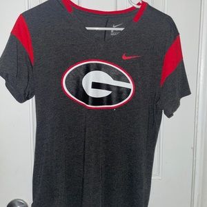 UGA Nike V-neck tee